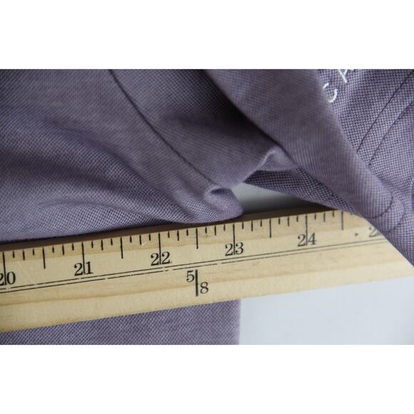 Travis Mathew Performance Polo Shirt Mens XL Purple Golf Oceanside Heather - Picture 8 of 9